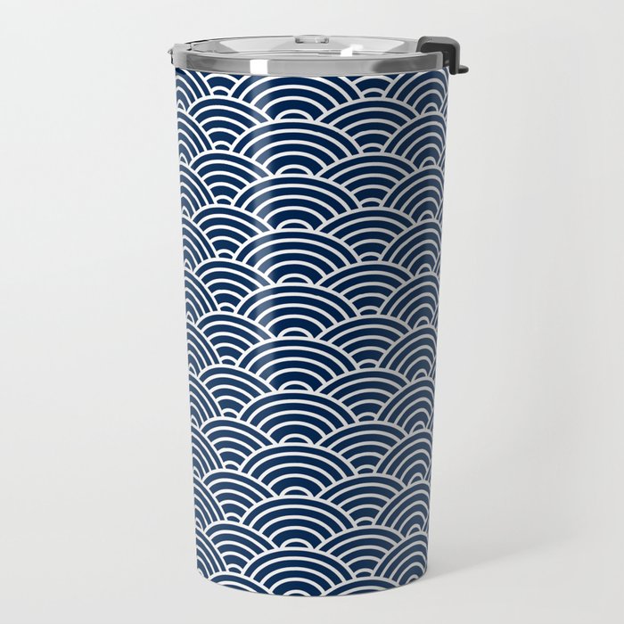 Seigaiha // Japanese Collection Travel Mug Gallery Image 2