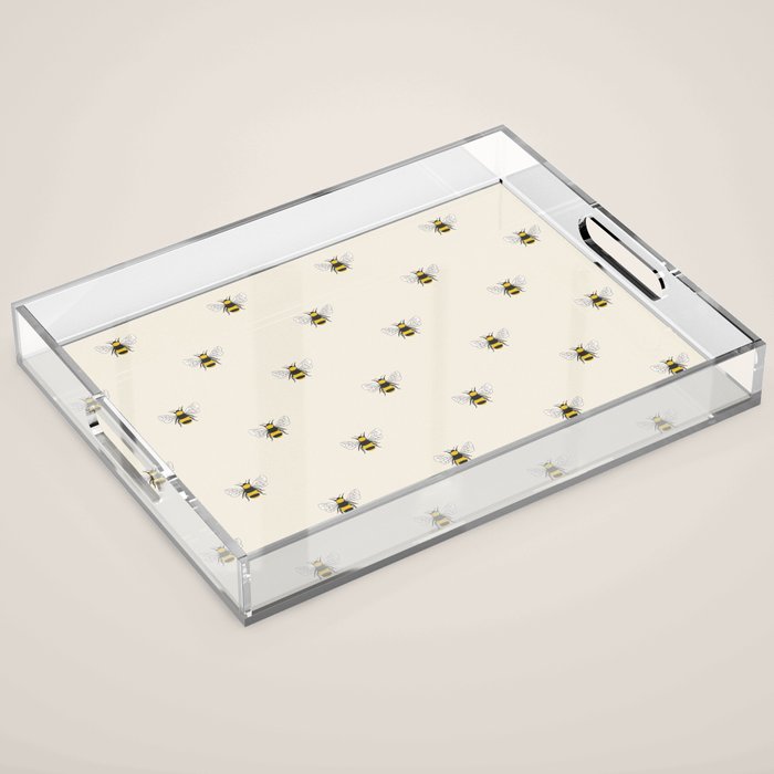 Honey Bumble Bee Acrylic Tray Gallery Image 1
