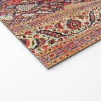 Antique Persian Kashan Dabir Rug Print Welcome Mat Gallery Image 2