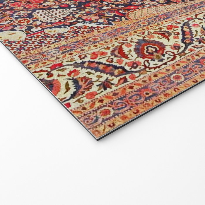 Antique Persian Kashan Dabir Rug Print Welcome Mat Gallery Image 2