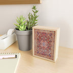 Antique Persian Kashan Dabir Rug Print Mini Art Print Gallery Image 2