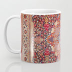 Antique Persian Kashan Dabir Rug Print Coffee Mug Gallery Image 3