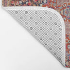 Antique Persian Kashan Dabir Rug Print Bath Mat Gallery Image 2