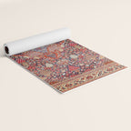 Antique Persian Kashan Dabir Rug Print Yoga Mat Gallery Image 2