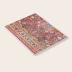 Antique Persian Kashan Dabir Rug Print Notebook Gallery Image 3