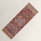 Antique Persian Kashan Dabir Rug Print Yoga Mat Gallery Image 1