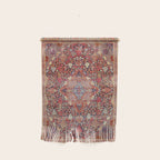 Antique Persian Kashan Dabir Rug Print Wall Hanging Gallery Image 1
