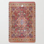 Antique Persian Kashan Dabir Rug Print Cutting Board Gallery Image 1