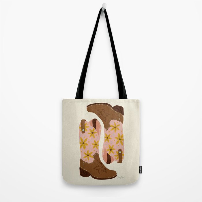 Cowgirl Boots â Blush & Mint Tote Bag Gallery Image 2