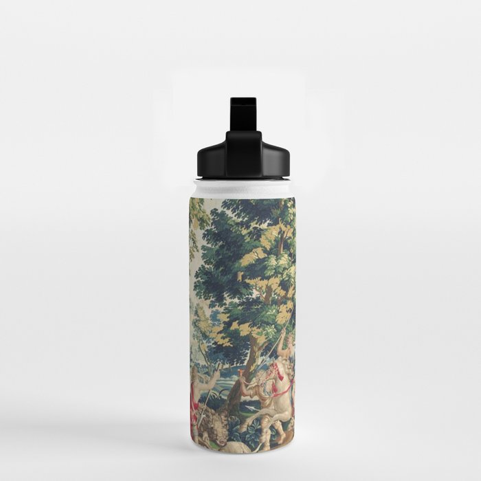 Antique 18th Century Flemish Mythological Hunting Tapestry Water Bottle Gallery Image 2