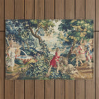 Antique 18th Century Flemish Mythological Hunting Tapestry Outdoor Rug Gallery Image 1