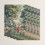 Antique 18th Century Flemish Mythological Hunting Tapestry Wrapping Paper Gallery Image 3