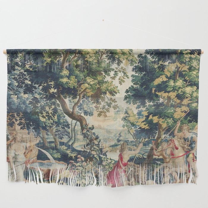Antique 18th Century Flemish Mythological Hunting Tapestry Wall Hanging Gallery Image 1