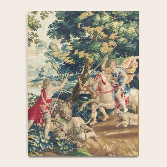 Antique 18th Century Flemish Mythological Hunting Tapestry Notebook Gallery Image 4