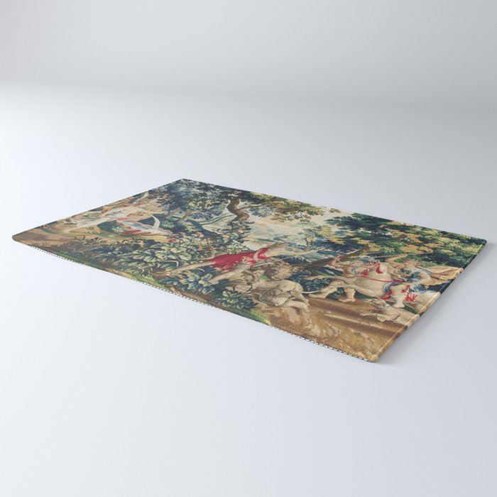 Antique 18th Century Flemish Mythological Hunting Tapestry Rug Gallery Image 3