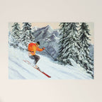 Skiing The Clear Leader Welcome Mat Gallery Image 1