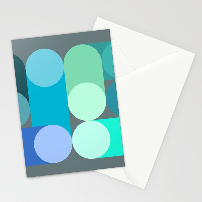 Modern Geometric 87C Stationery Card Gallery Image 2