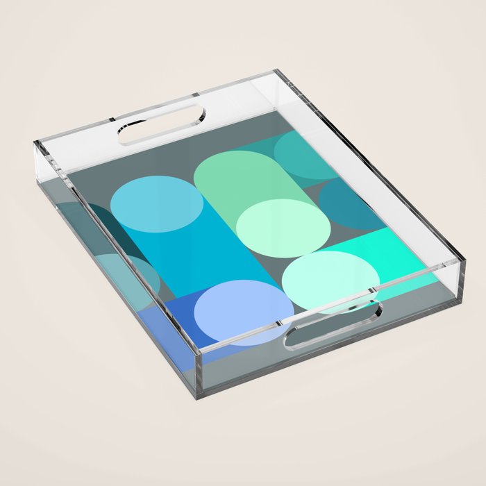 Modern Geometric 87C Acrylic Tray Gallery Image 1