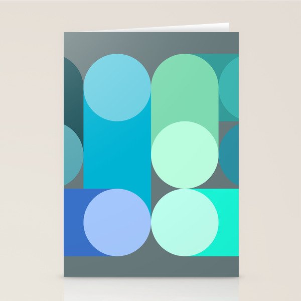 Modern Geometric 87C Stationery Card Gallery Image 2
