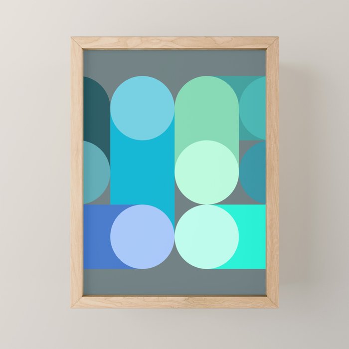 Modern Geometric 87C Mini Art Print Gallery Image 1