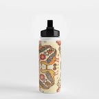 Antique Bird Motif Tabriz Persian Rug Print Water Bottle Gallery Image 2
