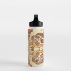 Antique Bird Motif Tabriz Persian Rug Print Water Bottle Gallery Image 3