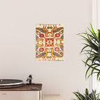 Antique Bird Motif Tabriz Persian Rug Print Poster Gallery Image 2