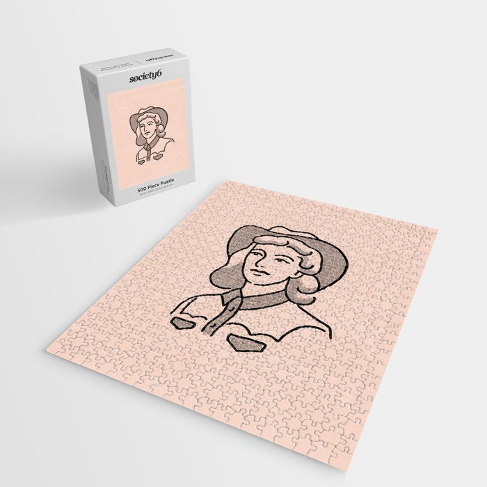 Cowgirl in Dusty Pink Jigsaw Puzzle Gallery Image 2