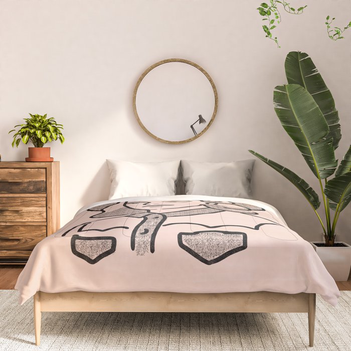 Cowgirl in Dusty Pink Comforter Gallery Image 3