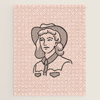 Cowgirl in Dusty Pink Jigsaw Puzzle Gallery Image 1