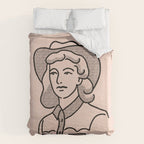 Cowgirl in Dusty Pink Duvet Cover Gallery Image 6