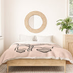 Cowgirl in Dusty Pink Duvet Cover Gallery Image 3