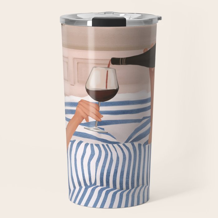 Morning Wine 3 Travel Mug Gallery Image 1