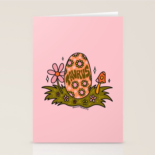 Taurus Easter Egg Stationery Card Gallery Image 2
