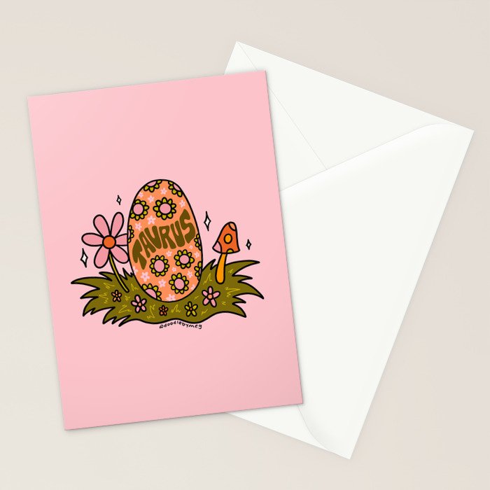 Taurus Easter Egg Stationery Card Gallery Image 2
