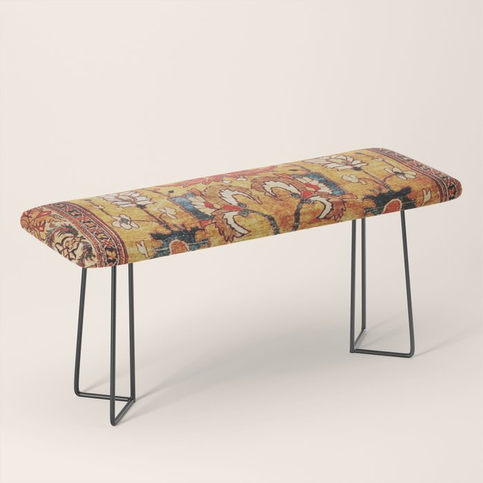 Late 19th Century Fine Tabriz Rug Print Bench Gallery Image 1