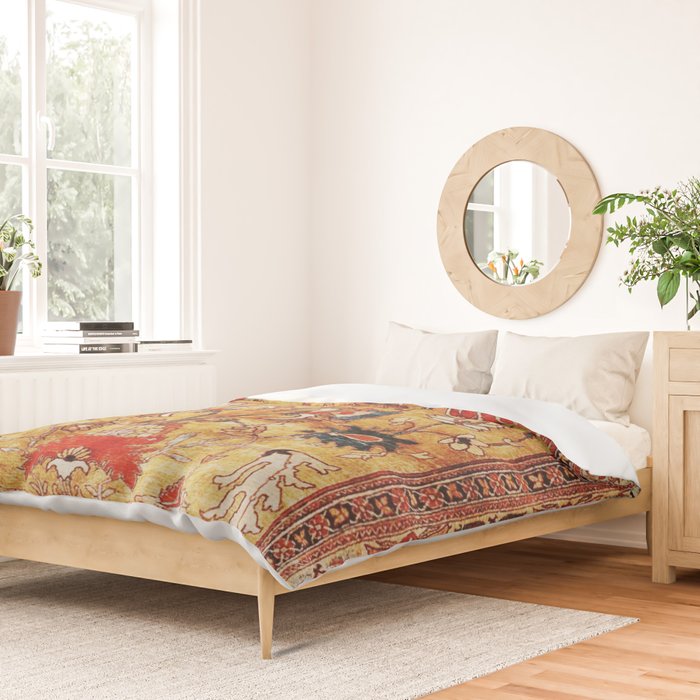 Late 19th Century Fine Tabriz Rug Print Duvet Cover Gallery Image 2