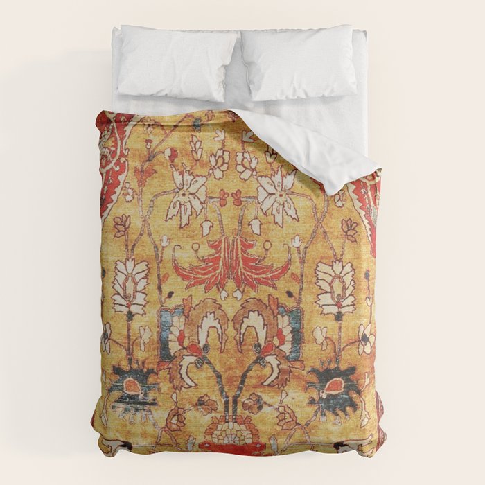 Late 19th Century Fine Tabriz Rug Print Duvet Cover Gallery Image 1