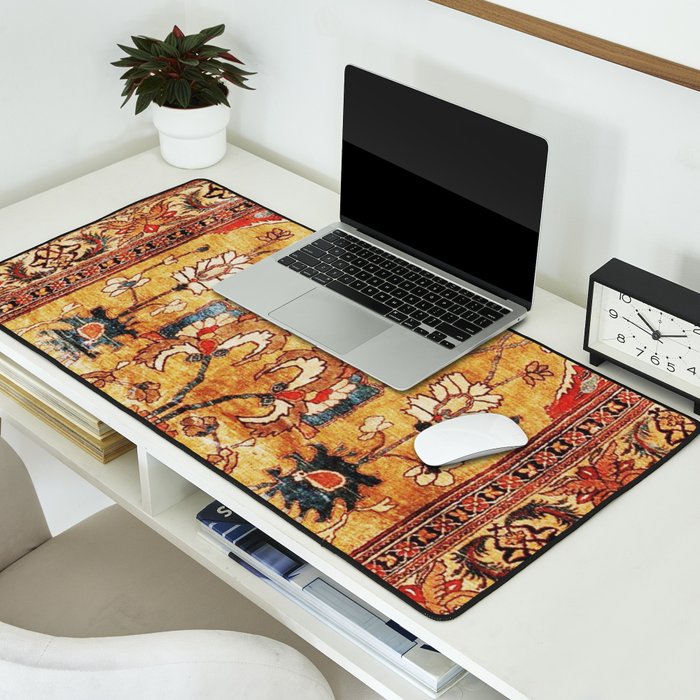Late 19th Century Fine Tabriz Rug Print Desk Mat Gallery Image 2