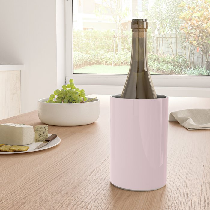 Modern blush pink solid color background design Wine Chiller Gallery Image 4
