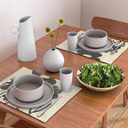 Minimalist Black Flowers Placemat Gallery Image 2