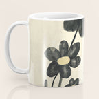 Minimalist Black Flowers Coffee Mug Gallery Image 3