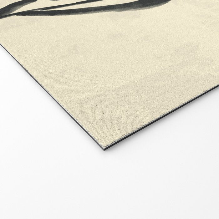 Minimalist Black Flowers Welcome Mat Gallery Image 2