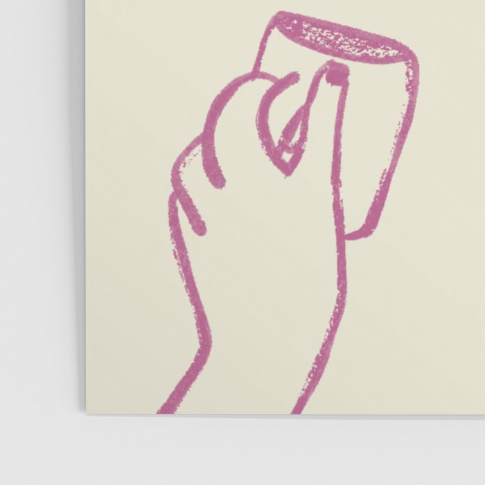 Multicolor Coffee Hands Art Print Poster Gallery Image 3
