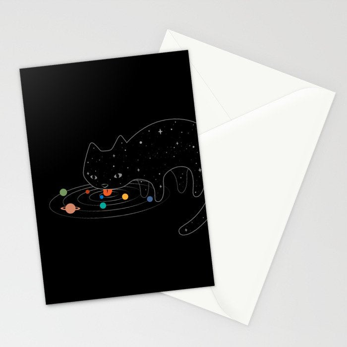 Cat Landscape 117: Catstronomy Stationery Card Gallery Image 2