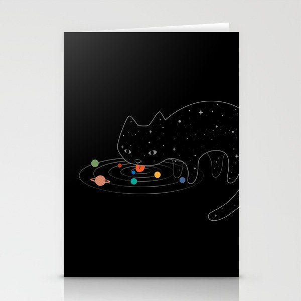 Cat Landscape 117: Catstronomy Stationery Card Gallery Image 1