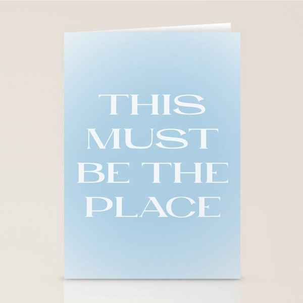 This Must Be The Place Baby Blue Stationery Card Gallery Image 2