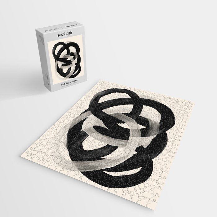 Interwoven Lines Abstract Art 2 Jigsaw Puzzle Gallery Image 2