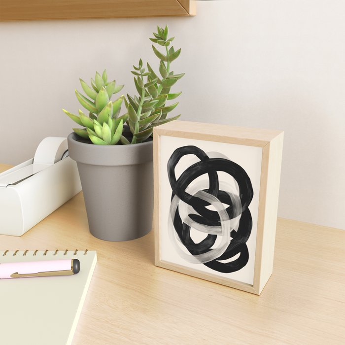 Interwoven Lines Abstract Art 2 Mini Art Print Gallery Image 2