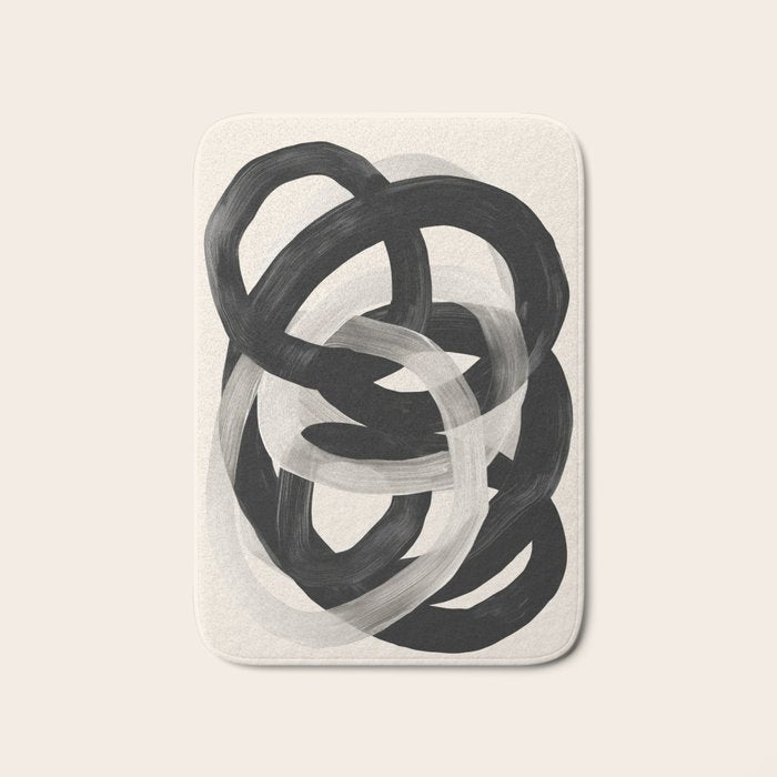 Interwoven Lines Abstract Art 2 Bath Mat Gallery Image 1